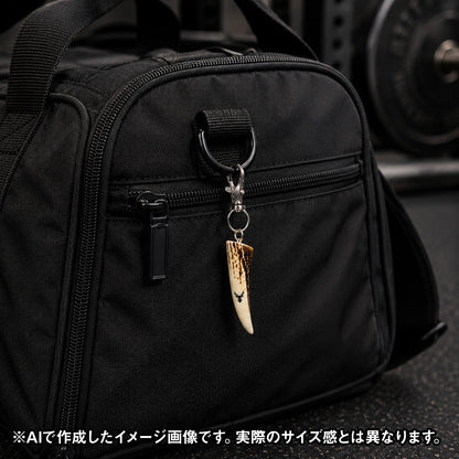 鹿角キーホルダー（シカしか勝たんエンブレム刻印付き）